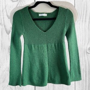 Old Navy Green V-Neck Knit Babydoll Bella swan y2k size small